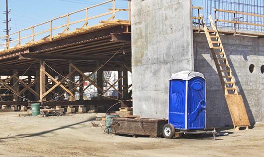 better sanitation, more efficient work - thanks to these porta potties at the job site